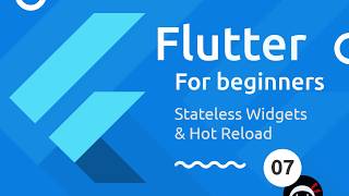 Flutter Tutorial for Beginners 7  Stateless Widgets amp Hot Reload [upl. by Pearson434]