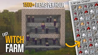 Simple Witch Farm  Survival Friendly  1500 Items per hour [upl. by Nemraciram610]