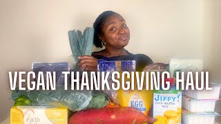 VEGAN THANKSGIVING HAUL  Vegan Thanksgiving Meal Ideas  Katie Makes It Vegan [upl. by Nyliahs]