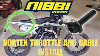 Does a Nibbi Racing Vortex Throttle and Throttle Cable Make a Difference Install Video [upl. by Nawotna59]