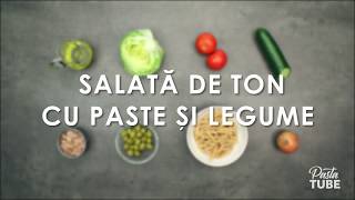 Salata de ton cu paste si legume [upl. by Nnylecoj]