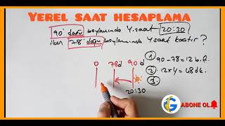 YEREL SAAT HESAPLAMA 2022 [upl. by Belva]