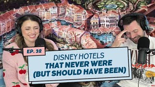 Disney Hotels That NEVER WERE  Original maps models amp images [upl. by Ruhnke]