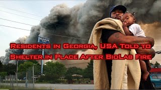 Evacuation in Conyers GA after Bio lab fire [upl. by Nirhtak]