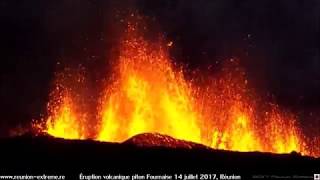 Éruption volcanique piton Fournaise  14 juillet 2017  Réunion [upl. by Fiden362]