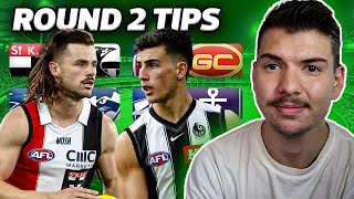 Round 2 AFL Tips  Predictions 2024 [upl. by Areek741]