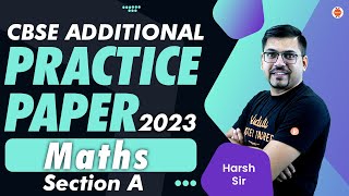 CBSE Additional Practice Papers 2023 Class 10 Maths Harsh Sir Vedantu910 ​ [upl. by Annaesor]