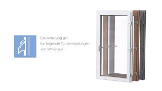 AnpressdruckEinstellung bei Türen mit Winkhaus SchwenkriegelVerriegelungen UMV [upl. by Atila397]