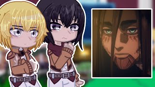 Past Aot React to Erens Future  Attack on Titan [upl. by Nylanna]