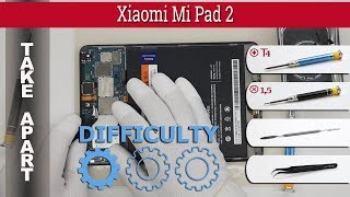 How to disassemble 📱 Xiaomi Mi Pad 2 Take apart Tutorial [upl. by Glenna]