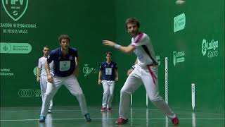 CAMPEONATO MUNDIAL DE PELOTA VASCA FRONTÓN A MANO PAREJAS 36M FRANCIA VS USA [upl. by Alexander748]