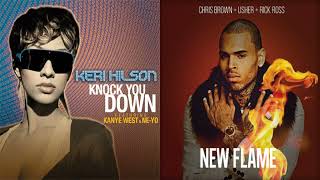 Knock You Down  New Flames  Mashup Of Keri Hilson amp Ne yo amp Chris Brown amp Usher [upl. by Hortensia818]