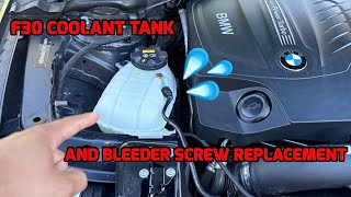 F30 Coolant Tank and Bleeder Screw Replacement [upl. by Ludmilla251]