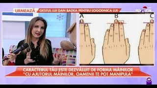 FORMA MAINILOR si CARACTERUL UMAN  cu Suada Agachi [upl. by Mariellen]