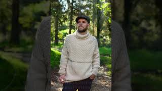 Men’s Turtleneck Sweater Knitting Pattern [upl. by Arrol]