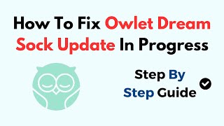 How To Fix Owlet Dream Sock Update In Progress [upl. by Aicinod837]