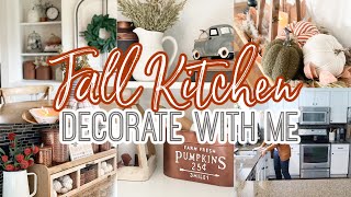 FALL DECORATE WITH ME 2021  FALL KITCHEN DECOR 2021 [upl. by Llenehs]