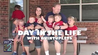 Day in the life with 1 year old quintuplets [upl. by Jeffers951]