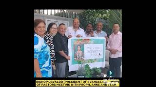 Prophetess Anne received by the president of the federation of Evangelical Pastors [upl. by Lydia]