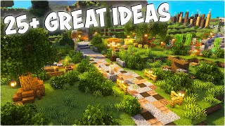 25 Build Ideas to make your Minecraft Survival World Better [upl. by Ole]