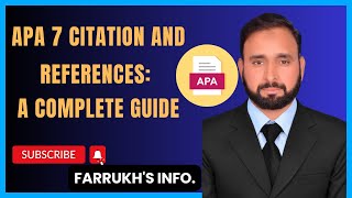 APA 7th edition Citation and Reference List A Complete Guide [upl. by Skantze]