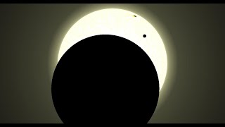 venus transit during partial solar eclipse [upl. by Enyrat]