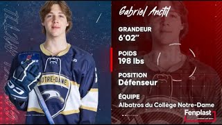 Espoirs LHJMQ Fenplast  Gabriel Anctil [upl. by Ynez356]