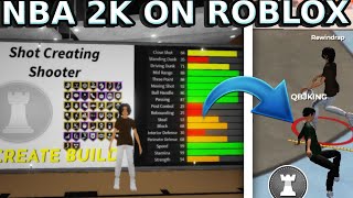 GAME BREAKING BUILD ON ROBLOX NBA 2K  Realistic Basketball [upl. by Romulus]