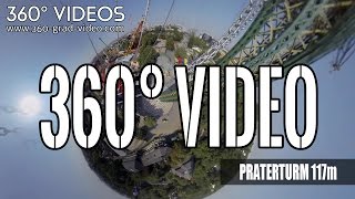 360 Grad Video  117m Höhe  Praterturm  Wiener Prater [upl. by Medina]