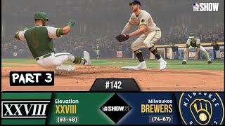 MLB The Show 21  142  Season 2  Part 3  Elevation XXVIII vs Milwaukee Brewers  Game 2 [upl. by Notneb]