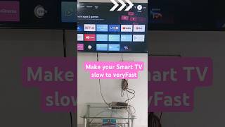 Make Your Smart Tv 📺Slow to Very Fast smarttv boostspeed shorts slowtofast androidtv hdtv [upl. by Vins]