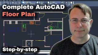 Making a floor plan in AutoCAD right from scratch [upl. by Intihw870]