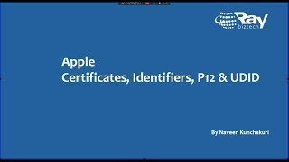 Webinar on Apple Certificates Identifiers P12 amp UDID [upl. by Eldin456]