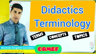 Didactics Terminology  Terms Related to the Didactics of Teaching English [upl. by Gorlicki]