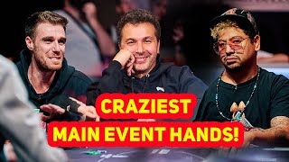 World Series of Poker Main Event 2022  Top 5 Craziest Poker Hands [upl. by Yeldud]