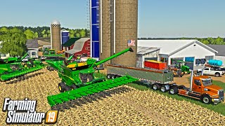 Making grass bales amp spreading manure  Animals on Ellerbach  Farming Simulator 19  Episode 43 [upl. by Nosidda]