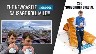 200 subscriber special The Newcastle Greggs sausage roll mile [upl. by Bodrogi]